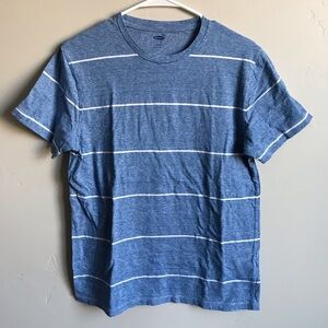Men’s old navy blue with white stripes T-shirt
